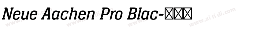 Neue Aachen Pro Blac字体转换